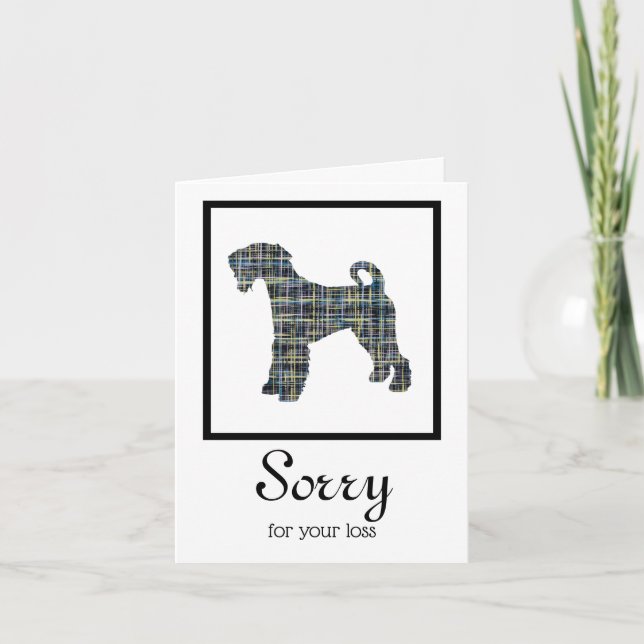 Airedale Terrier Dog Pet Sympathy Card Karte (Vorderseite)