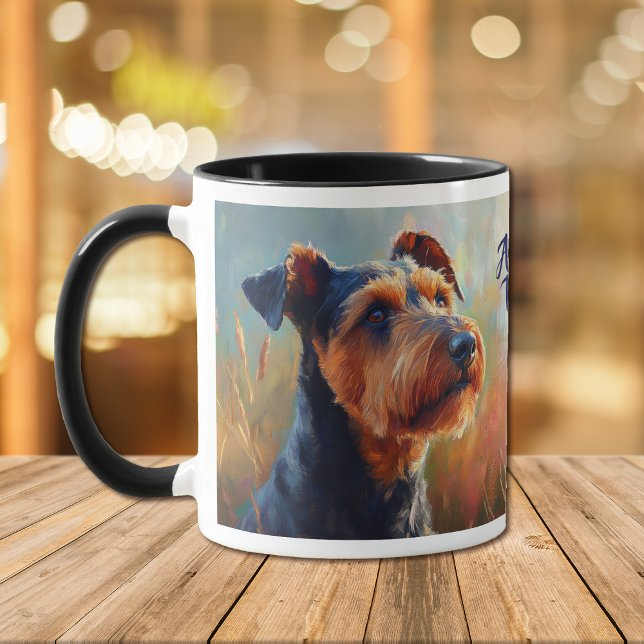 Airedale Terrier Dog Portrait Tasse (Von Creator hochgeladen)