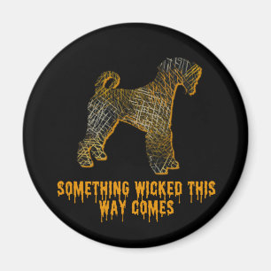 Airedale TerrieR Dog Silhouette Fun Halloween Magnet