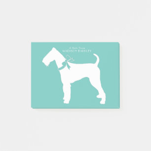 Airedale Terrier Doppy Puppy Post-it Klebezettel