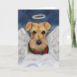 Airedale Terrier Engel Feiertagskarte