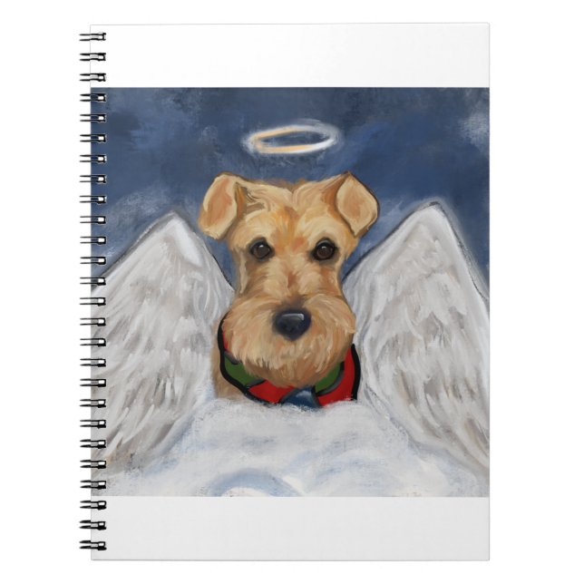 Airedale Terrier Engel Notizblock (Vorderseite)