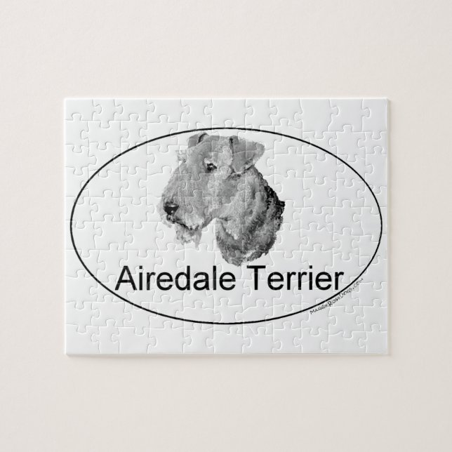 Airedale Terrier Euro-Typ Puzzle (Horizontal)