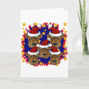 AIREDALE TERRIER FEIERTAGSKARTE