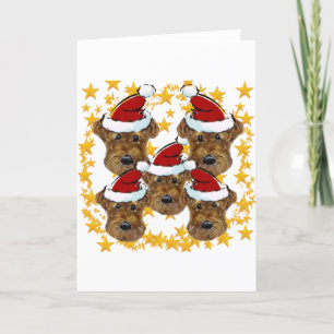 AIREDALE TERRIER FEIERTAGSKARTE