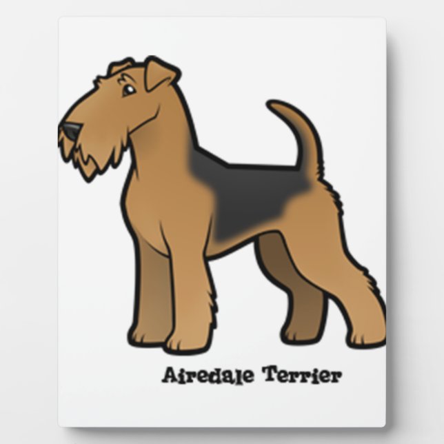 airedale Terrier Fotoplatte (Vorderseite)