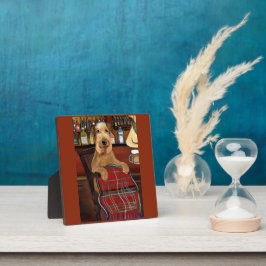 Airedale Terrier Fotoplatte