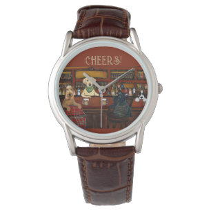 AIREDALE TERRIER & FREUNDE ARMBANDUHR