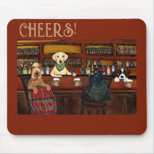 AIREDALE TERRIER  & FREUNDE       MOUSEPAD