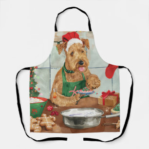 Airedale Terrier Frische Pasta machen Schürze