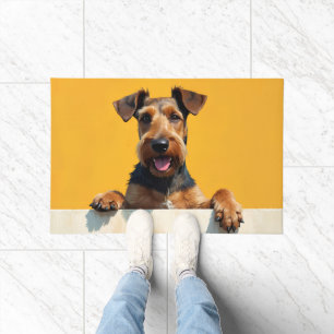 Airedale Terrier Fußmatte Kunst