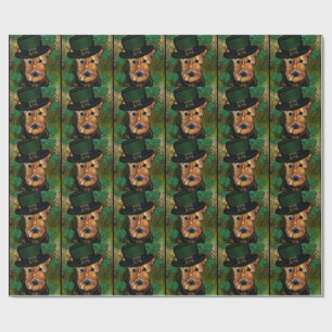 AIREDALE TERRIER   GESCHENKPAPIER