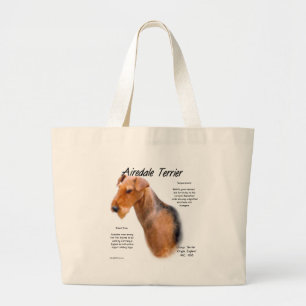 Airedale Terrier Geschichte Jumbo Stoffbeutel