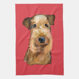 AIREDALE TERRIER GESCHIRRTUCH