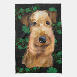 AIREDALE TERRIER GESCHIRRTUCH