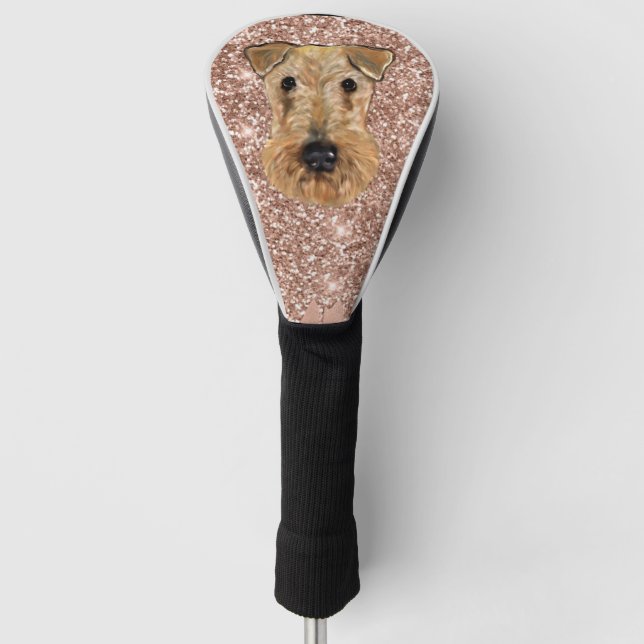 AIREDALE TERRIER GOLF HEADCOVER (Vorderseite)