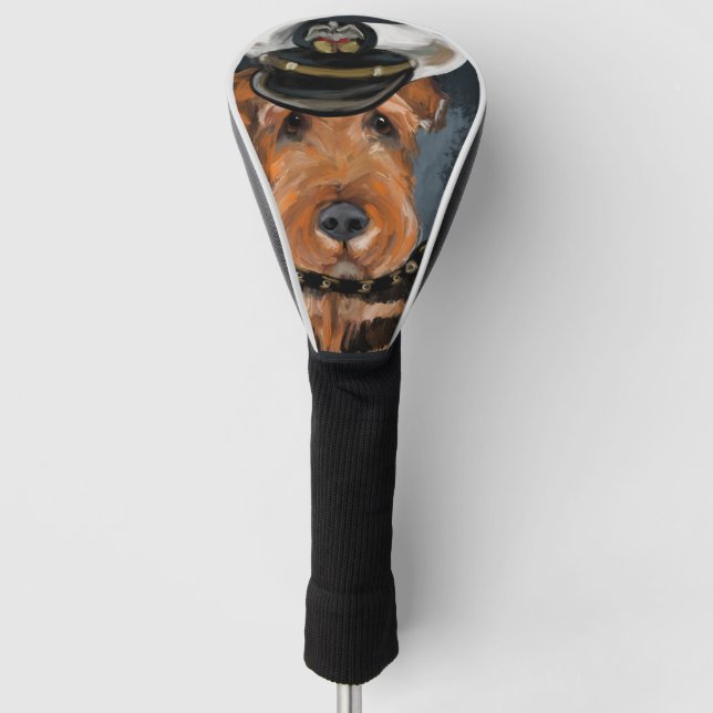 AIREDALE TERRIER GOLF HEADCOVER (Vorderseite)