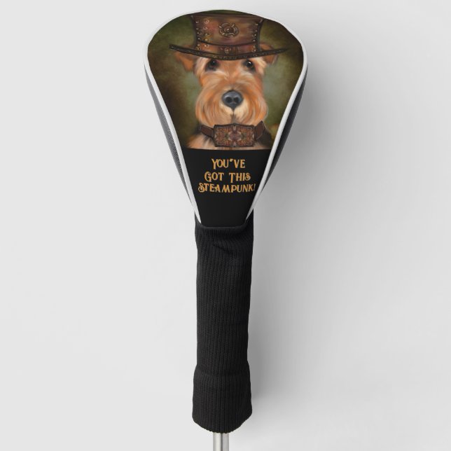 AIREDALE TERRIER GOLF HEADCOVER (Vorderseite)