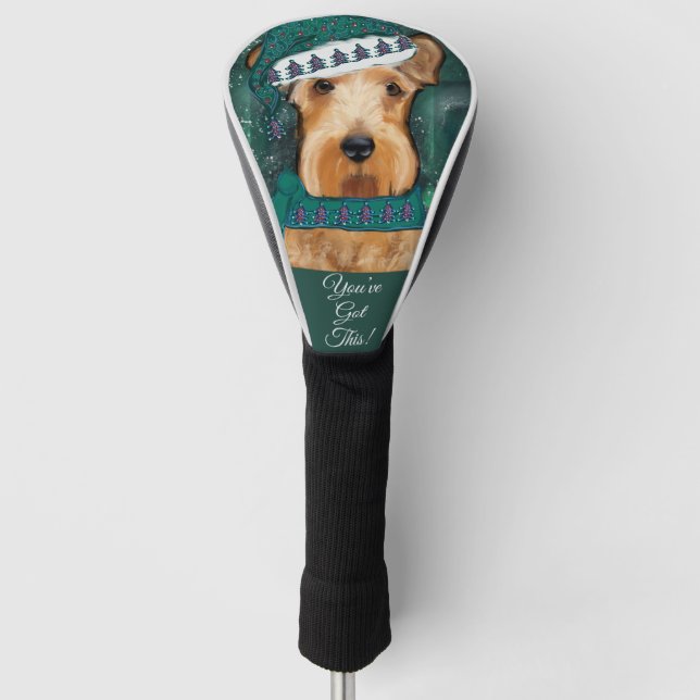 Airedale Terrier Golf Headcover (Vorderseite)