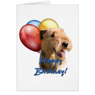 Airedale Terrier Happy Birthday Balloon