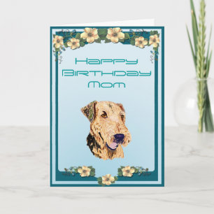 Airedale Terrier Happy Birthday Card Karte