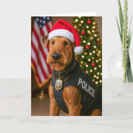 Airedale Terrier Holiday Card Feiertagskarte