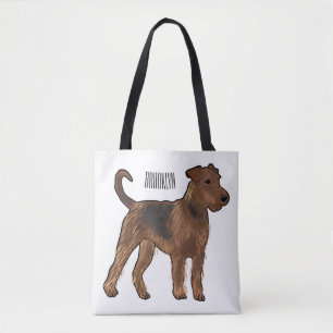 Airedale Terrier Hund Cartoon Illustration