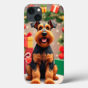 Airedale Terrier Hund Fröhlicher Lebendiger Welpe Case-Mate iPhone Hülle