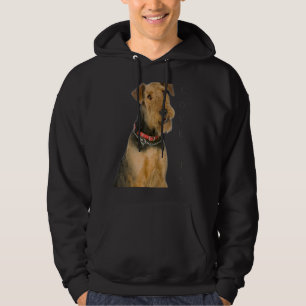Airedale Terrier Hund Mama Vater Liebe Welpe Katze Hoodie