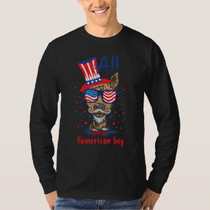 Airedale Terrier Hund USA All Hamerican Junge 4. T-Shirt