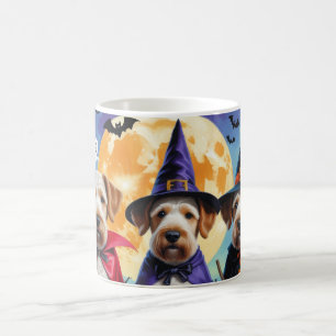 Airedale Terrier Hunde Kürbis Halloween Lustig Kaffeetasse