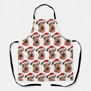 Airedale Terrier Hundezucht Weihnachten Schürze
