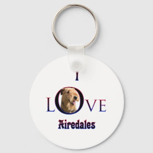 Airedale Terrier I Liebe Schlüsselanhänger