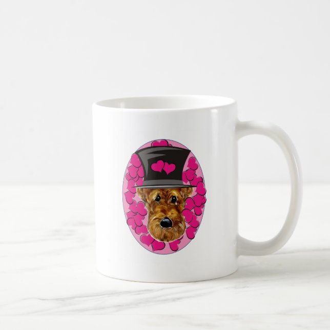 AIREDALE TERRIER KAFFEETASSE (Rechts)