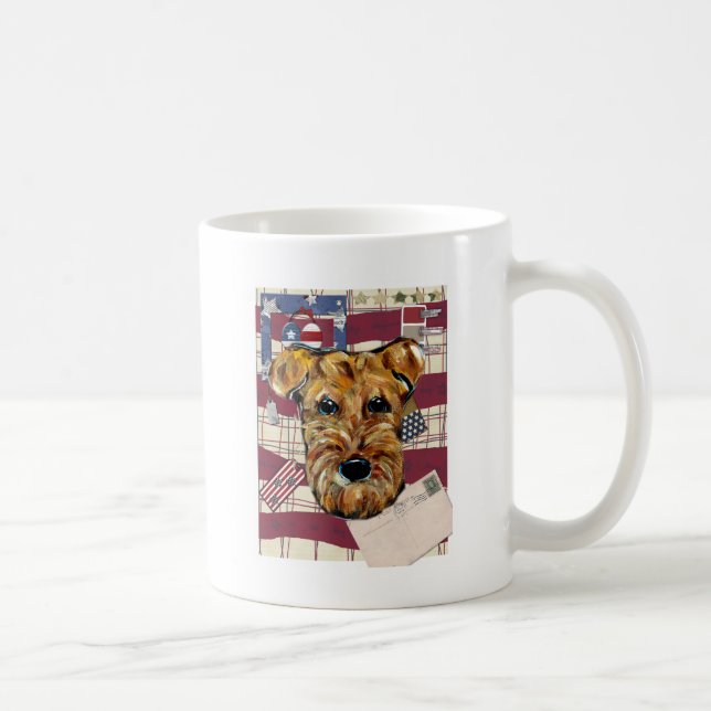 AIREDALE TERRIER KAFFEETASSE (Rechts)