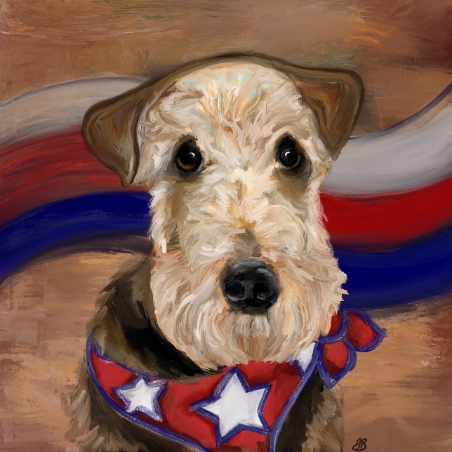 AIREDALE TERRIER KARTE (Von Creator hochgeladen)