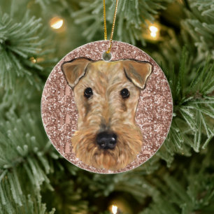 Airedale Terrier Keramik Ornament