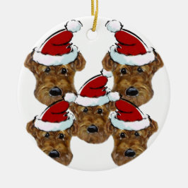 AIREDALE TERRIER KERAMIK ORNAMENT