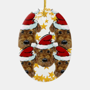 AIREDALE TERRIER KERAMIKORNAMENT
