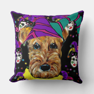 Airedale-Terrier Kissen