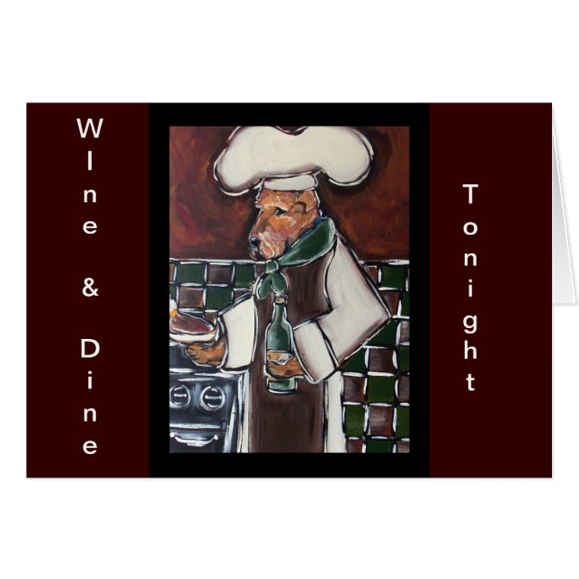 AIREDALE TERRIER KOCH (Vorderseite (Horizontal))