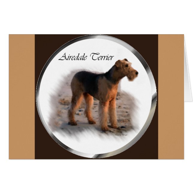 Airedale Terrier Kunst, Dichtung und Musik (Vorderseite (Horizontal))