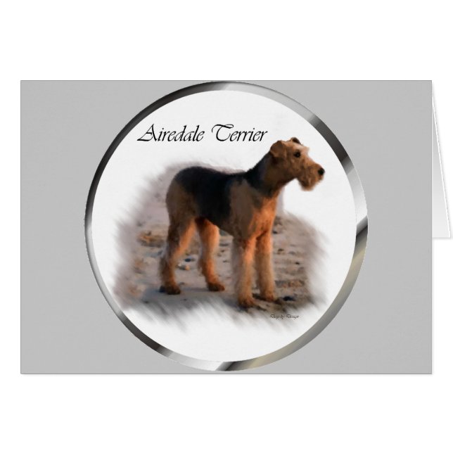 Airedale Terrier Kunst, Dichtung und Musik (Vorderseite (Horizontal))