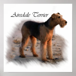Airedale Terrier Kunst, Dichtung und Musik Poster