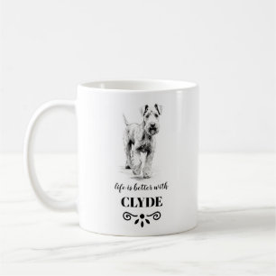 Airedale Terrier Life ist besser Custom Dog Name Kaffeetasse