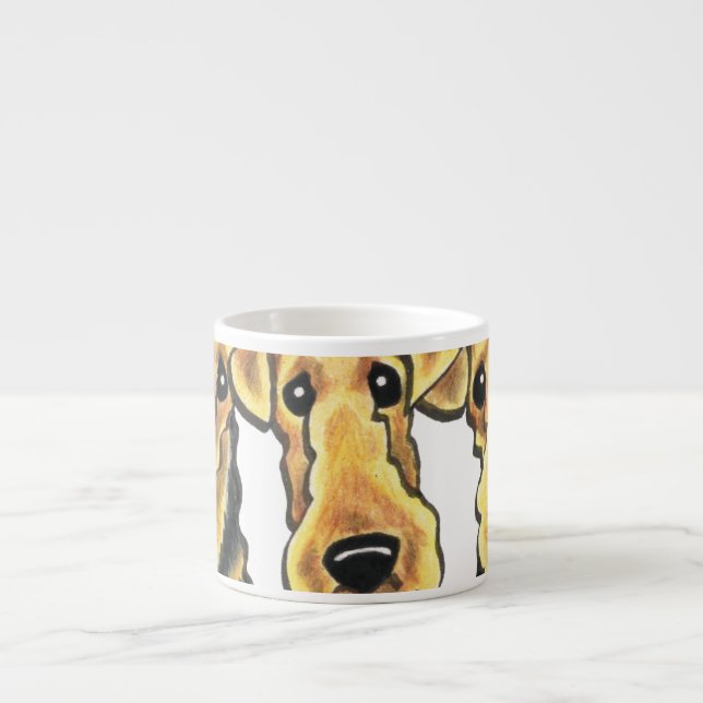 Airedale Terrier Lover Espressotasse (Vorderseite)