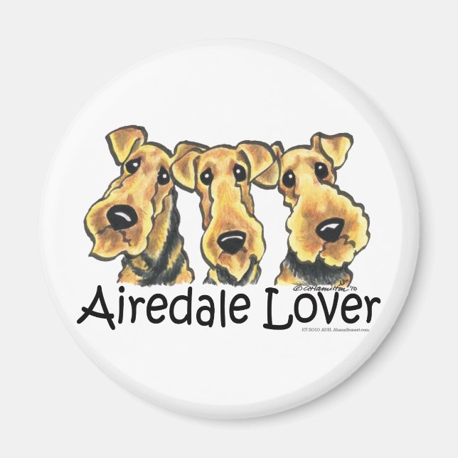 Airedale Terrier Lover Magnet (Vorne)