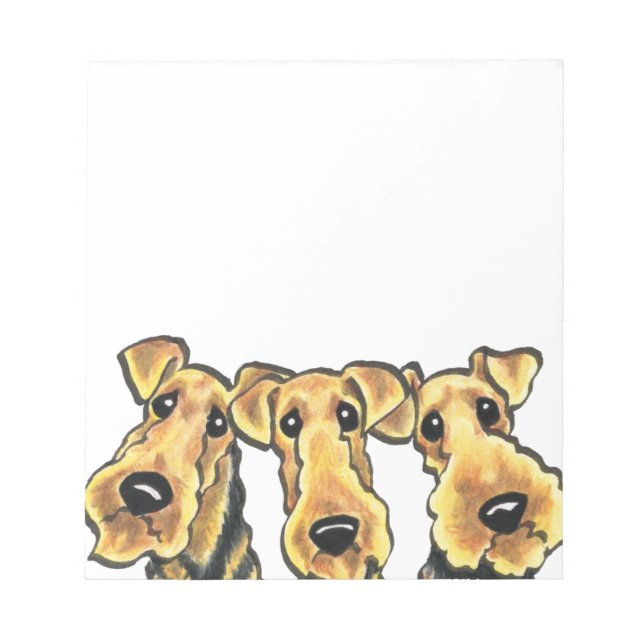 Airedale Terrier Lover Notizblock (Vorderseite)