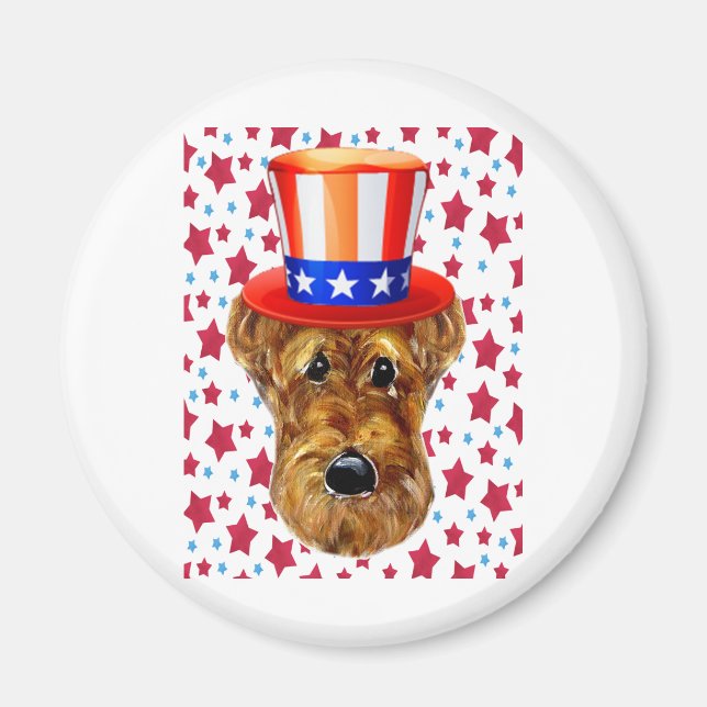 AIREDALE TERRIER MAGNET (Vorne)