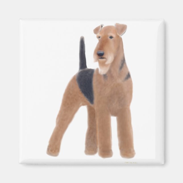 Airedale Terrier Magnet (Vorne)